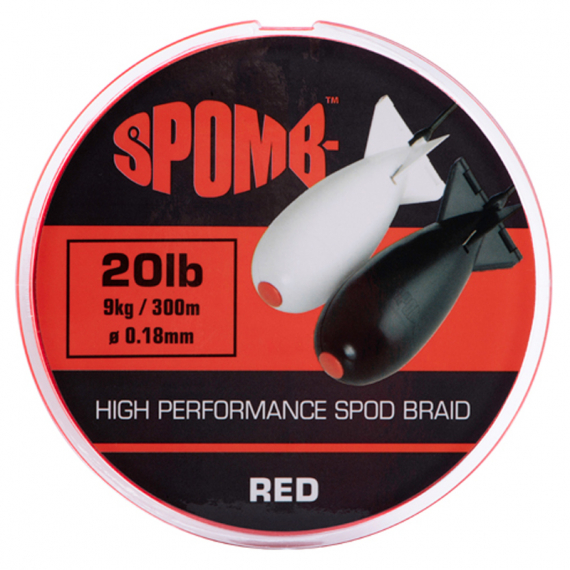 Spomb Braid 300m 9kg/20lb 0.18mm Red in der Gruppe Schnüre / Geflochtene Schnüre bei Sportfiskeprylar.se (DBL001)
