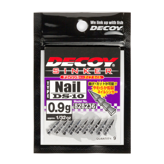Decoy DS-10 Sinker Type Nail in der Gruppe Haken & Zubehör / Sinkers & Gewichte / Neko Weights & Nail Weights bei Sportfiskeprylar.se (DDS1006r)