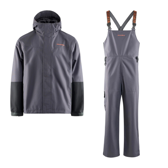 Grundéns Men\'s Deepwater 2L Fishing Jacket & Bib Set Anchor in der Gruppe Kleidung & Schuhe / Kleidung / Kleidung Sets & Komplettanzüge bei Sportfiskeprylar.se (DEEPWATERANCHORSET)