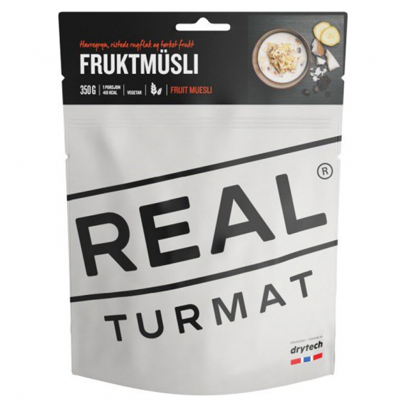 Real Turmat Fruit Muesli in der Gruppe Outdoor / Camping Essen / Gefriergetrocknetes Essen bei Sportfiskeprylar.se (DT5361)
