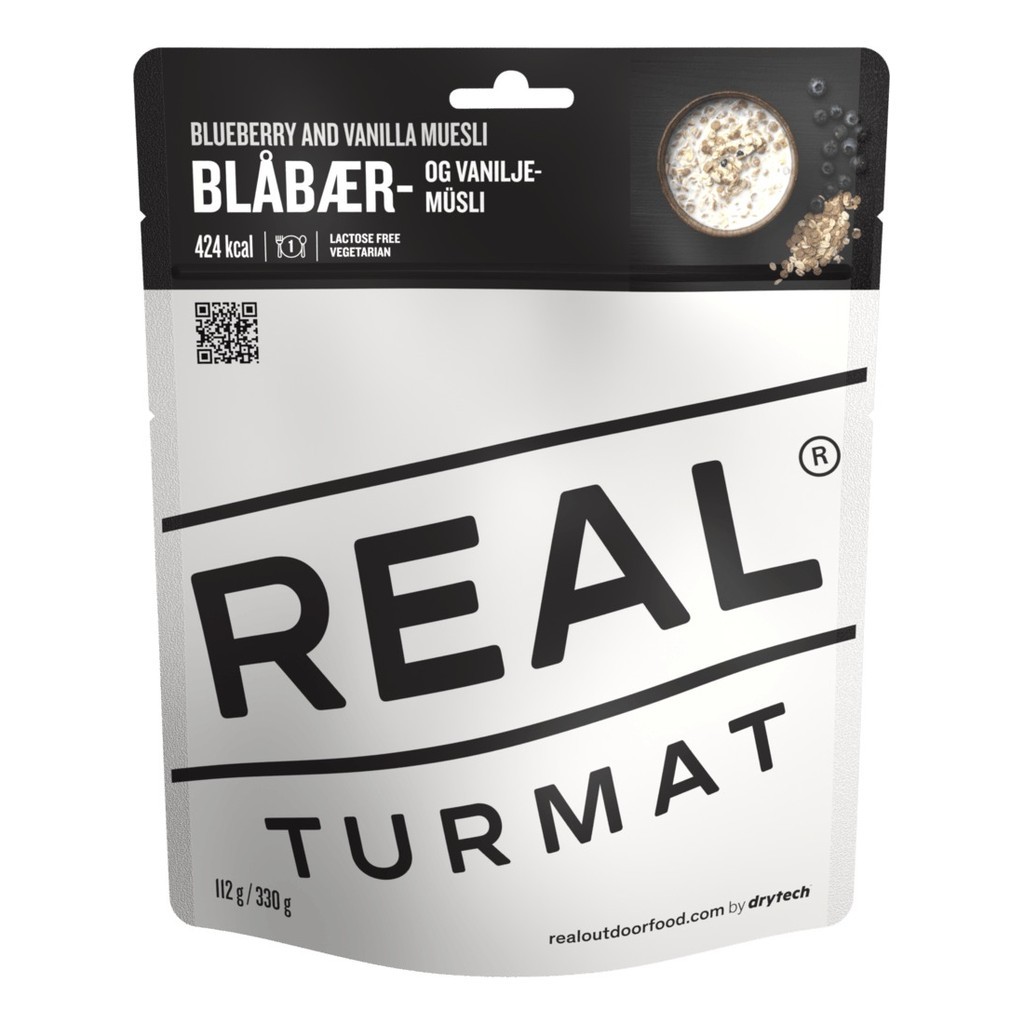 Real Turmat Blueberry And Vanilla Muesli in der Gruppe Outdoor / Camping Essen / Gefriergetrocknetes Essen bei Sportfiskeprylar.se (DT6052)