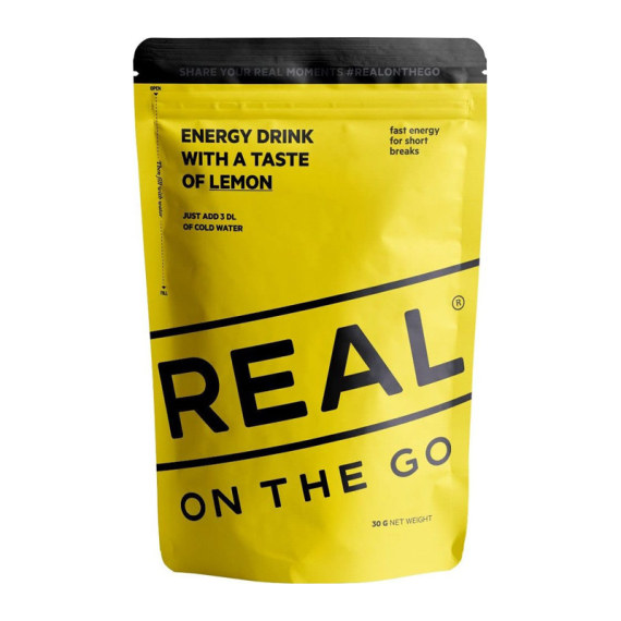 Real Turmat Energy Drink - Lemon in der Gruppe Outdoor / Camping Essen / Getränke bei Sportfiskeprylar.se (DT9276)