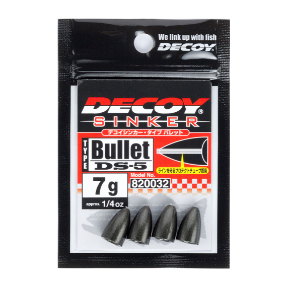 Decoy DS-5 Sinker Type Bullet in der Gruppe Haken & Zubehör / Sinkers & Gewichte / Bullet Weights bei Sportfiskeprylar.se (DY-DS6TBr)
