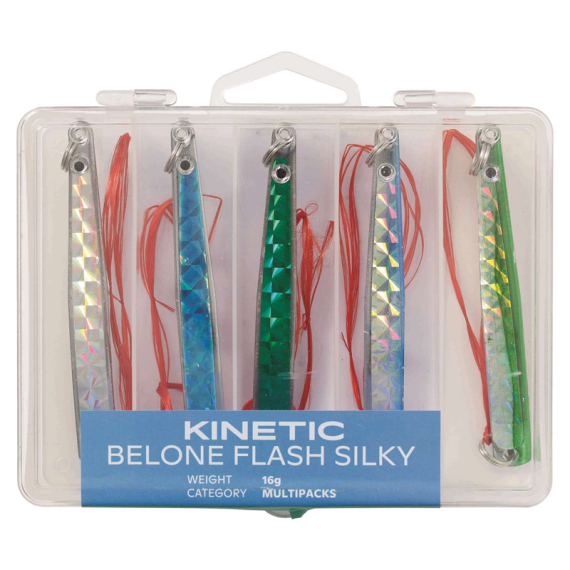 Kinetic Belone Flash Silky (5-pack) in der Gruppe Köder / Köder Sets / Köder Sets Forelle & Putntake bei Sportfiskeprylar.se (E129-012-163r)
