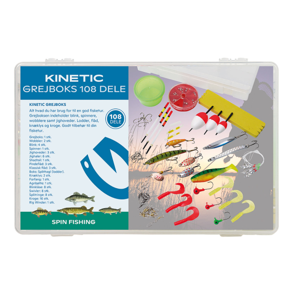 Kinetic Grejbox 108 Pcs in der Gruppe Köder / Köder Sets / Köder Sets Barsch bei Sportfiskeprylar.se (E221-055-275)