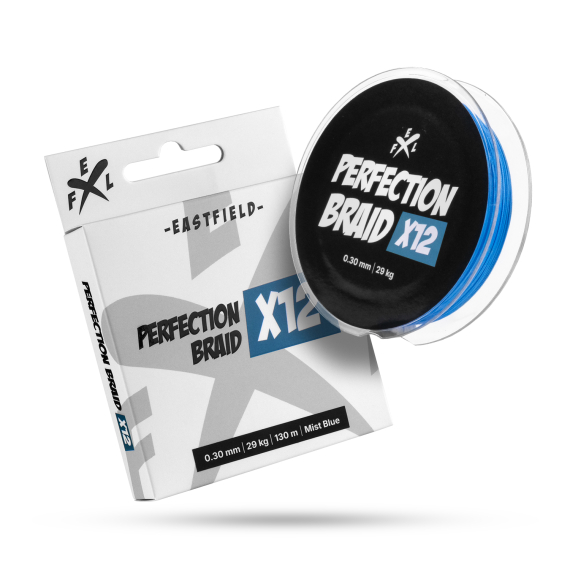 Eastfield Perfection Braid X12 Mist Blue 130m in der Gruppe Schnüre / Geflochtene Schnüre bei Sportfiskeprylar.se (EFL-PB12MB10r)