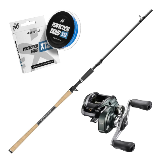 Eastfield Slingshot V2 Casting Combo 7\'9\'\' 40-110g V2 in der Gruppe Angelsets / Baitcast Sets / Baitcast Set Hecht bei Sportfiskeprylar.se (EFLSLINGSHOTCOMBO)