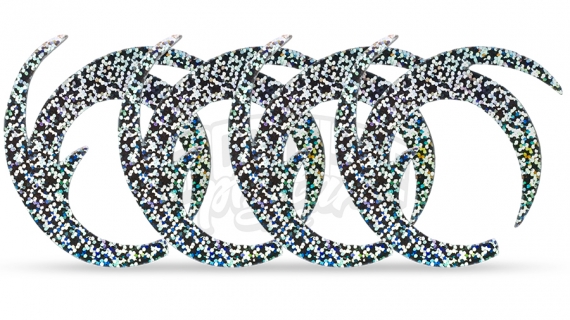 Dragon Tails XL 4-pack, Holographic Silver in der Gruppe Haken & Zubehör / Fliegenbinden / Fliegenbindematerial / Tails & Schwänze bei Sportfiskeprylar.se (F-DT4104)