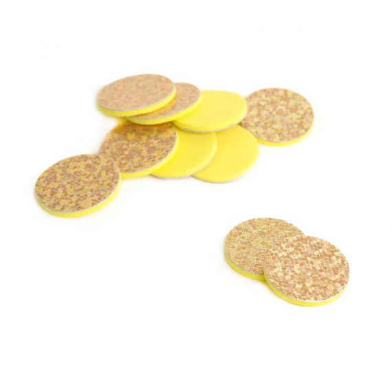 Waterpushing Disc 10-pack - Holo Gold in der Gruppe Haken & Zubehör / Fliegenbinden / Fliegenbindematerial / Popper, Magic Head usw. bei Sportfiskeprylar.se (F-WP100)