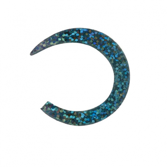 Wiggle Tails S - Holographic Black in der Gruppe Haken & Zubehör / Fliegenbinden / Fliegenbindematerial / Tails & Schwänze bei Sportfiskeprylar.se (F-WT1416)