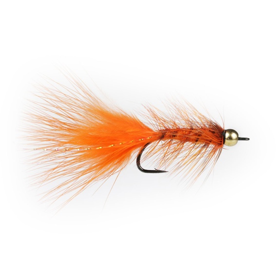 Wolly Bugger BH Orange # 6 in der Gruppe Köder / Fliegen / Streamers bei Sportfiskeprylar.se (F30-1056-6)