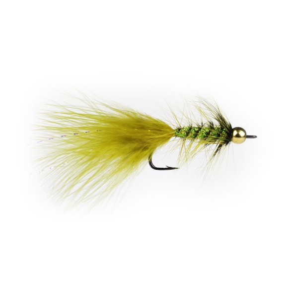 Wolly Bugger BH Olive # 6 in der Gruppe Köder / Fliegen / Streamers bei Sportfiskeprylar.se (F30-1057-6)