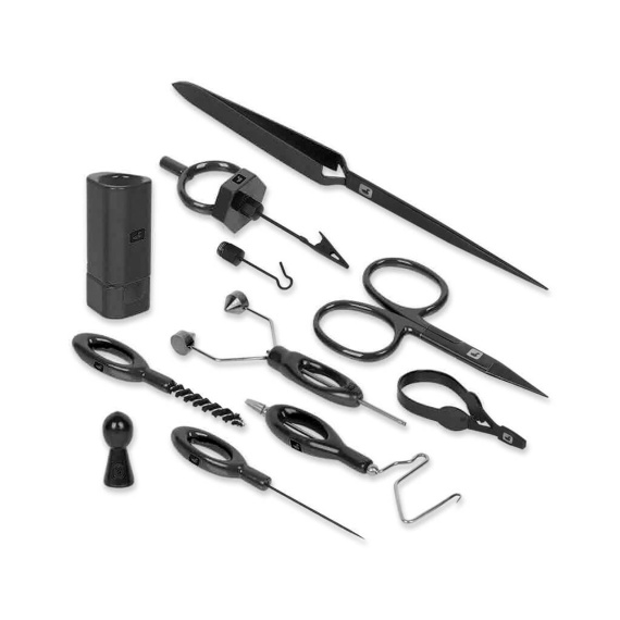 Loon Complete Fly Tying Tool Kit - Black in der Gruppe Haken & Zubehör / Fliegenbinden / Werkzeuge Fliegenbinden / Werkzeugsets Fliegenbinden bei Sportfiskeprylar.se (F6123)