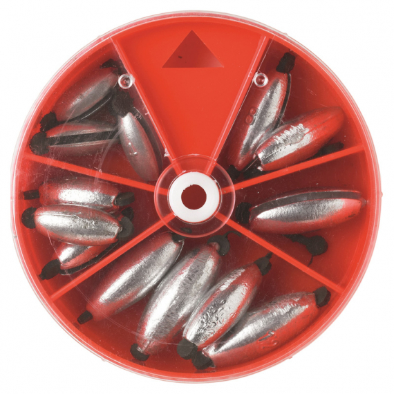 Kinetic Rubber Core Zinc Sinkers Assortment in der Gruppe Haken & Zubehör / Sinkers & Gewichte / Catherine Bleie & Inline Bleie bei Sportfiskeprylar.se (F650-259-275)