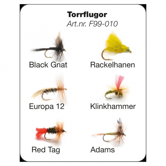 Flugor - Dry flies in der Gruppe Köder / Fliegen bei Sportfiskeprylar.se (F99-010)
