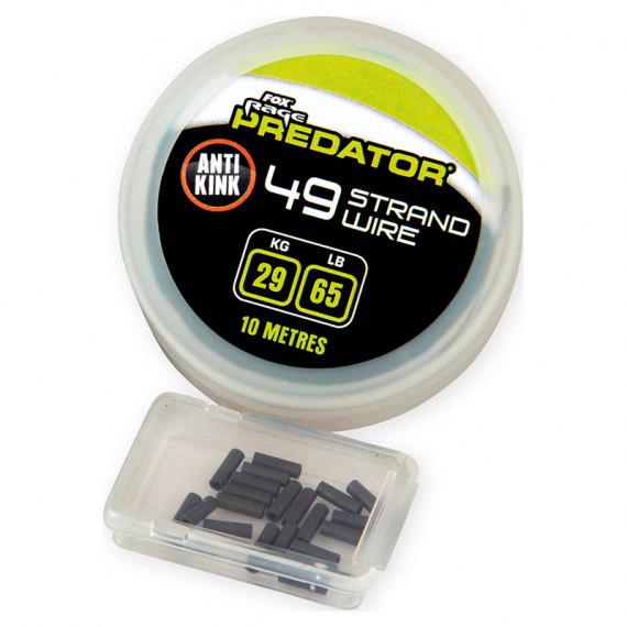 Fox Predator 49-Strand Steel Wire 65lb/29kg 10m in der Gruppe Haken & Zubehör / Vorfächer & Vorfachmaterial / Vorfachmaterial bei Sportfiskeprylar.se (FAC077)