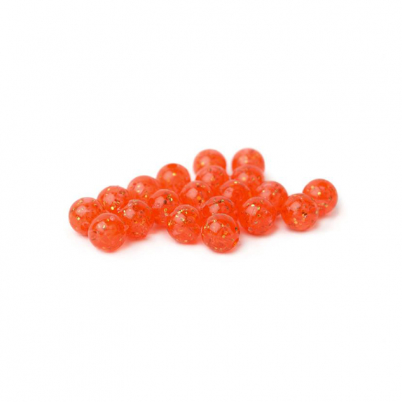 Articulation Beads 6mm - Sparkle Fl. Orange in der Gruppe Haken & Zubehör / Fliegenbinden / Fliegenbindematerial / Shanks & Perlen bei Sportfiskeprylar.se (FD-AB4033)
