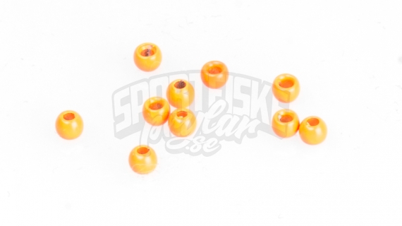 Brass beads 2.8mm - Fluo Orange in der Gruppe Haken & Zubehör / Fliegenbinden / Fliegenbindematerial / Gewichtung bei Sportfiskeprylar.se (FD-C1201)