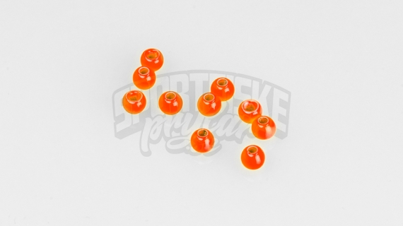 Brass beads 4.0mm - Fluo Orange in der Gruppe Haken & Zubehör / Fliegenbinden / Fliegenbindematerial / Gewichtung bei Sportfiskeprylar.se (FD-C1203)