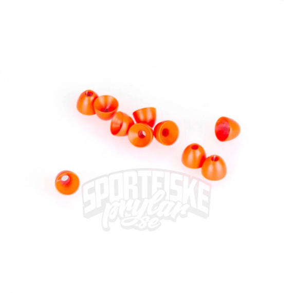 Coneheads L (6,3mm) - Fluo Orange in der Gruppe Haken & Zubehör / Fliegenbinden / Fliegenbindematerial / Gewichtung bei Sportfiskeprylar.se (FD-C1612)