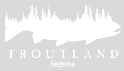 Fishline Troutland sticker in der Gruppe Sonstiges / Aufkleber & Dekale bei Sportfiskeprylar.se (FL-STICK-T-LAND)