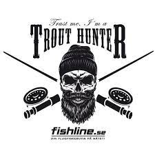 Fishline TROUTHUNTER sticker in der Gruppe Sonstiges / Aufkleber & Dekale bei Sportfiskeprylar.se (FL-STICK-THUNTER)