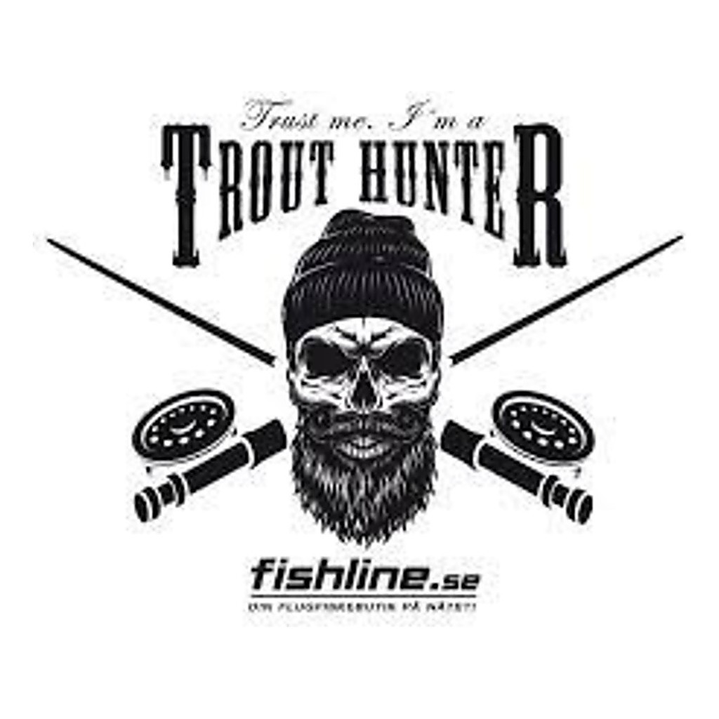 Fishline TROUTHUNTER sticker in der Gruppe Sonstiges / Aufkleber & Dekale bei Sportfiskeprylar.se (FL-STICK-THUNTER)