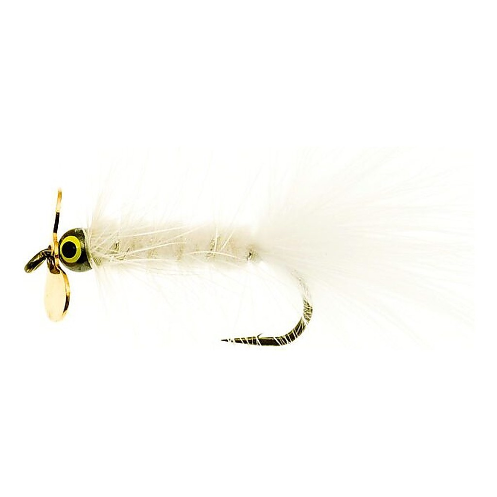 Dog Nobbler Propeller White Kamasan B170 #4 in der Gruppe Köder / Fliegen / Streamers bei Sportfiskeprylar.se (FL00110)