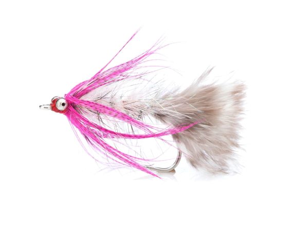 Polarmagnus Pink Grey Daiichi 2220 #6 in der Gruppe Köder / Fliegen / Streamers bei Sportfiskeprylar.se (FL00509)