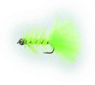 Dog Nobbler Fluo Green Daiichi 2220 #8 in der Gruppe Köder / Fliegen / Streamers bei Sportfiskeprylar.se (FL21018)