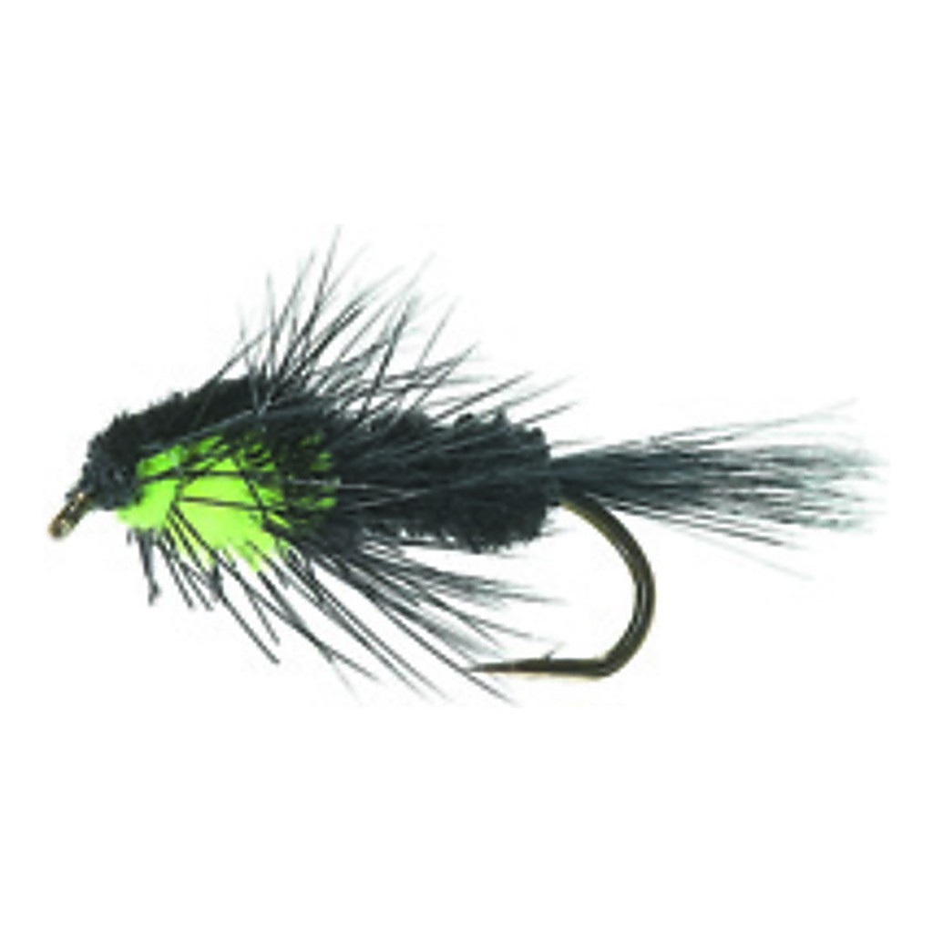Montana Nymph Black/Fluo Green Daiichi 1710 #10 in der Gruppe Köder / Fliegen / Nymphen bei Sportfiskeprylar.se (FL22010)