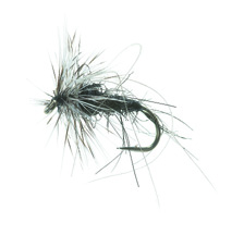 Svart Mygg Black Daiichi 1180 #16 in der Gruppe Köder / Fliegen / Trockenfliegen bei Sportfiskeprylar.se (FL35011)