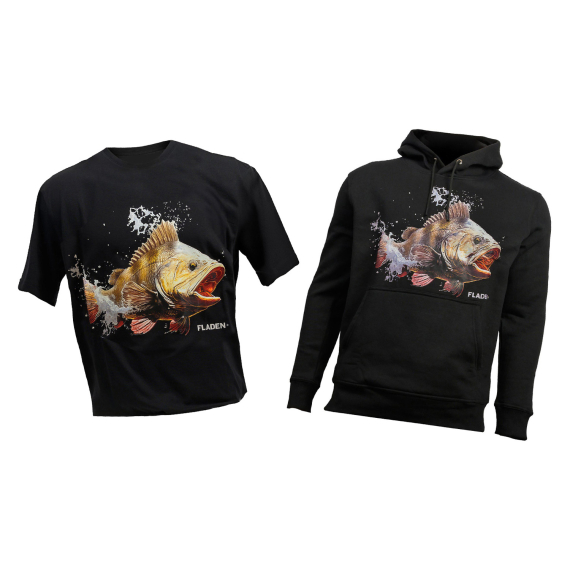 Fladen Perch Hunter T-shirt & Hoodie Bundle in der Gruppe Kleidung & Schuhe / Kleidung / Pullover / Hoodies bei Sportfiskeprylar.se (FLADENPERCHUNTERSET)
