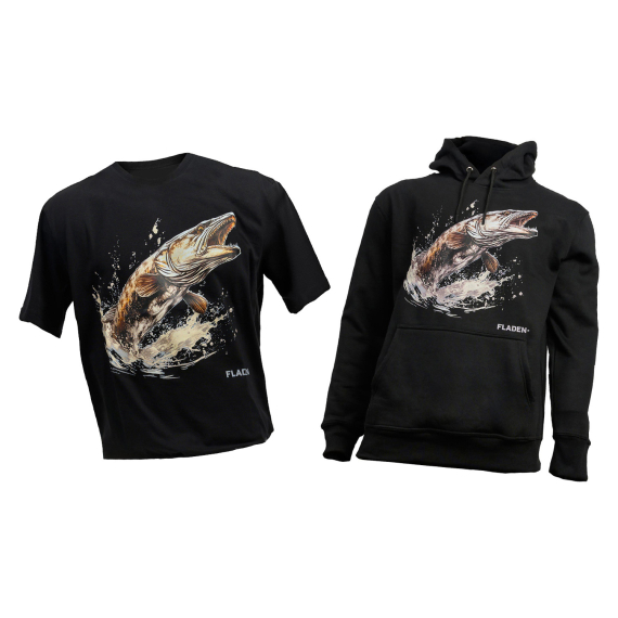 Fladen Pike Hunter T-shirt & Hoodie Bundle in der Gruppe Kleidung & Schuhe / Kleidung / Pullover / Hoodies bei Sportfiskeprylar.se (FLADENPIKEHUNTERSET)
