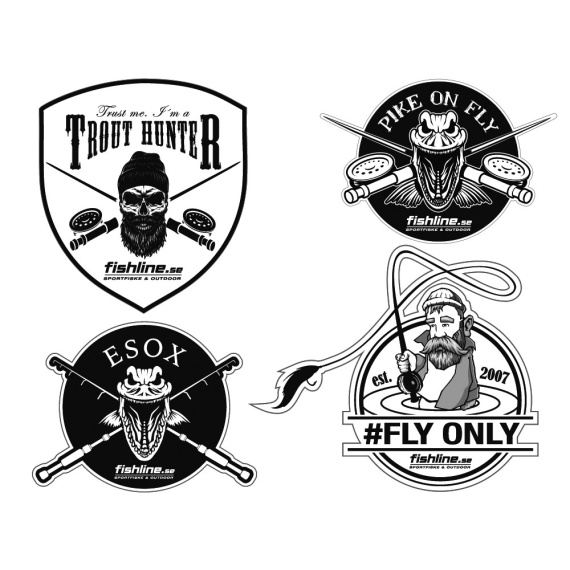 Fishline Sticker Sheet 1 in der Gruppe Sonstiges / Aufkleber & Dekale bei Sportfiskeprylar.se (FL_STICKERSHEET1)