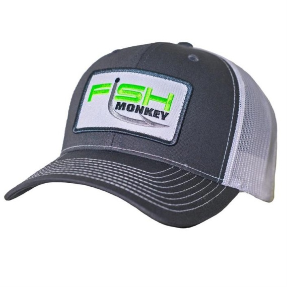 Fish Monkey Hat Mr Patch Hat Charcoal/White in der Gruppe Kleidung & Schuhe / Kappen & Kopfbedeckungen / Caps bei Sportfiskeprylar.se (FM77-CHWH)