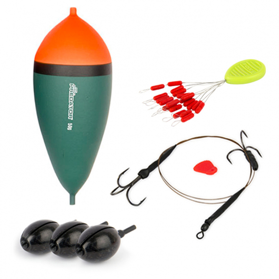 Fox Predator Float Fishing Accessories Kit in der Gruppe Haken & Zubehör / Vorgefertigte Rigs / Vorfächer Ansitzangeln Raubfisch bei Sportfiskeprylar.se (FOXPREDATORFLOATSET)