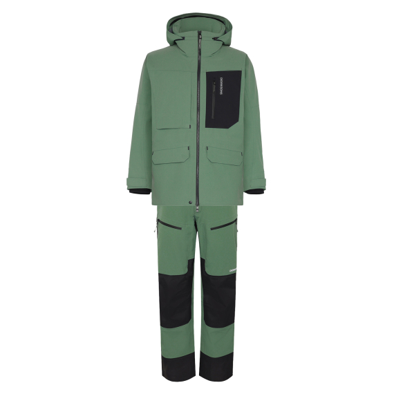 Didriksons Fractus USX Dark Moss Jacket & Pants Bundle in der Gruppe Kleidung & Schuhe / Kleidung / Kleidung Sets & Komplettanzüge bei Sportfiskeprylar.se (FRACTUSUSXDARKMOSSSET)