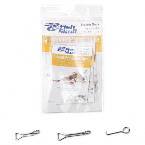 Fish-Skull Chocklett\'s Aarticulated Micro Spine - Starter Pack in der Gruppe Haken & Zubehör / Fliegenbinden / Fliegenbindematerial / Shanks & Perlen bei Sportfiskeprylar.se (FS-AMS-ST)