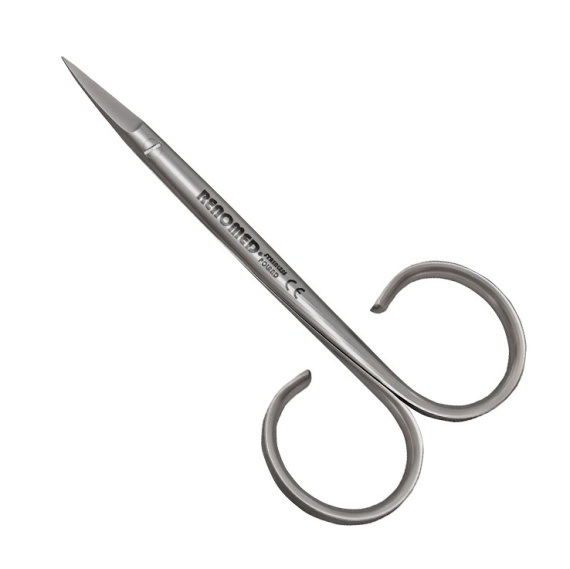 Renomed - Small Scissor Curved in der Gruppe Werkzeuge & Zubehör / Zangen & Scheren / Schnurscheren & Scheren bei Sportfiskeprylar.se (FS2)