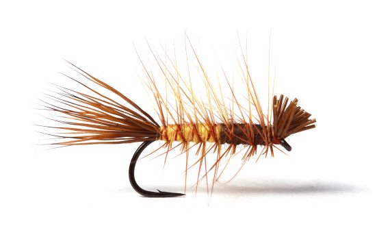 Super Dyret Brown/Yellow in der Gruppe Köder / Fliegen / Trockenfliegen bei Sportfiskeprylar.se (GL49651r)