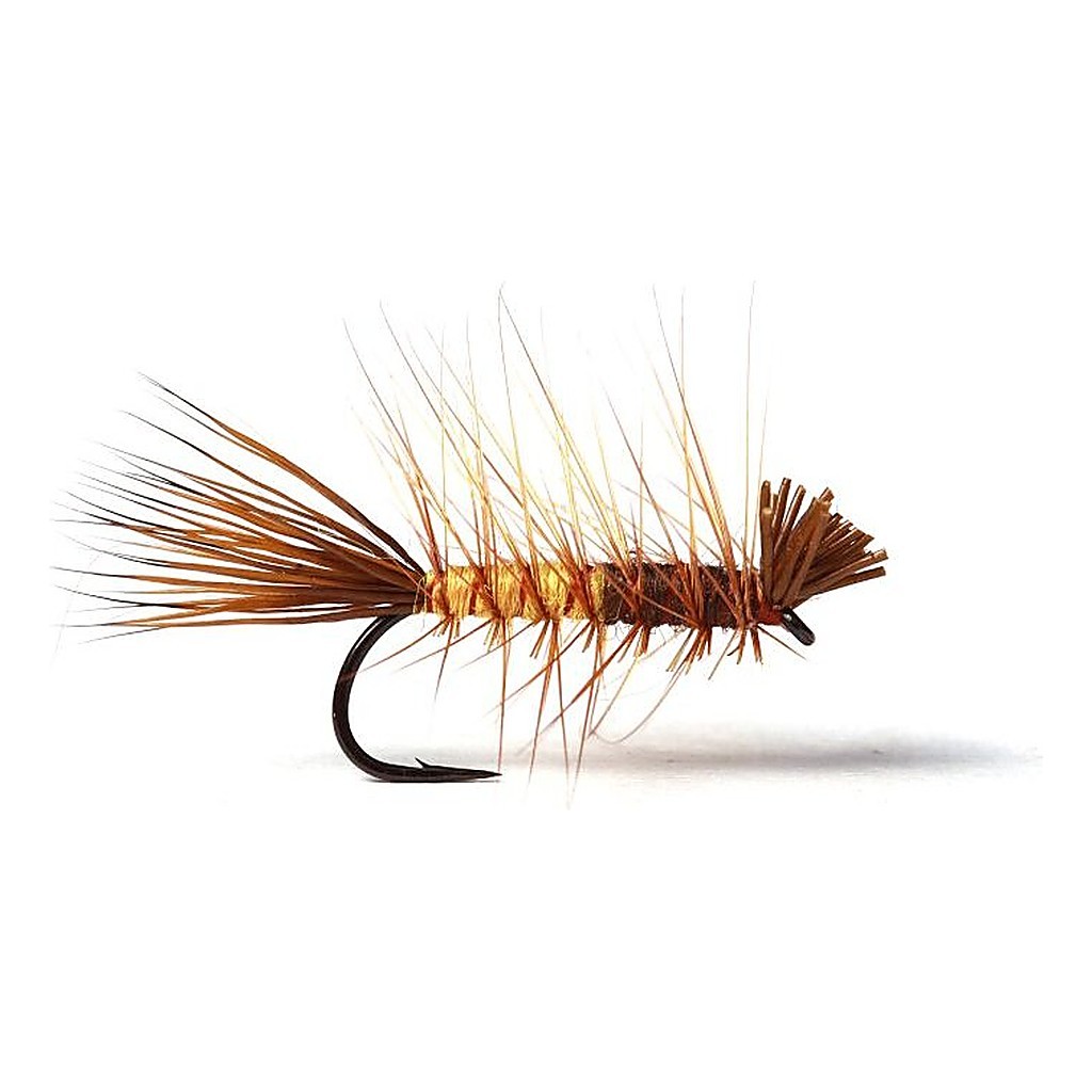 Super Dyret Brown/Yellow in der Gruppe Köder / Fliegen / Trockenfliegen bei Sportfiskeprylar.se (GL49651r)