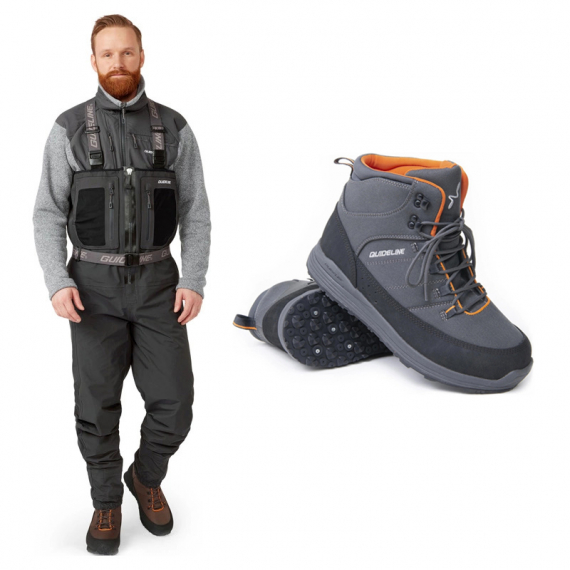 Guideline Laxa 2.0 ZIP Wader Combo Rubber in der Gruppe Kleidung & Schuhe / Wathosen & Watschuhe / Watangel Sets bei Sportfiskeprylar.se (GLLAXA20ZIPGUMMI)