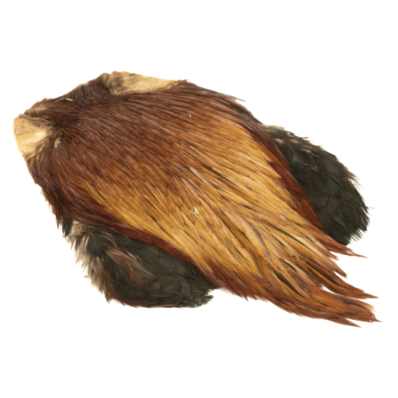 Indischer Hahn Hals - Med brun in der Gruppe Haken & Zubehör / Fliegenbinden / Fliegenbindematerial / Feder & Bälge / Bälge & Sättel bei Sportfiskeprylar.se (GN11-5)
