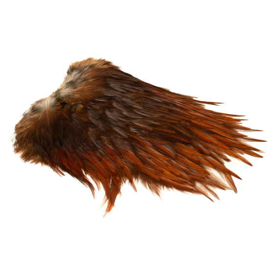 Indischer Hahnsattel - Med brun in der Gruppe Haken & Zubehör / Fliegenbinden / Fliegenbindematerial / Feder & Bälge / Bälge & Sättel bei Sportfiskeprylar.se (GN15-5)