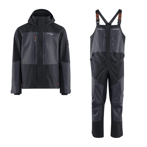 Grundéns Gore-Tex Pro Fishing Jacket & Bib Combo Obsidian in der Gruppe Kleidung & Schuhe / Kleidung / Kleidung Sets & Komplettanzüge bei Sportfiskeprylar.se (GRUNDENSGORETEXSET)