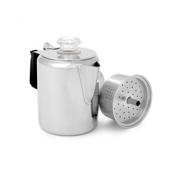 GSI Outdoors Glacier Stainless 6 Cup Percolator in der Gruppe Outdoor / Campingküchen & Utensilien / Kaffeemaschinen & Kaffeepfannen / Perkolatoren bei Sportfiskeprylar.se (GSI970324)