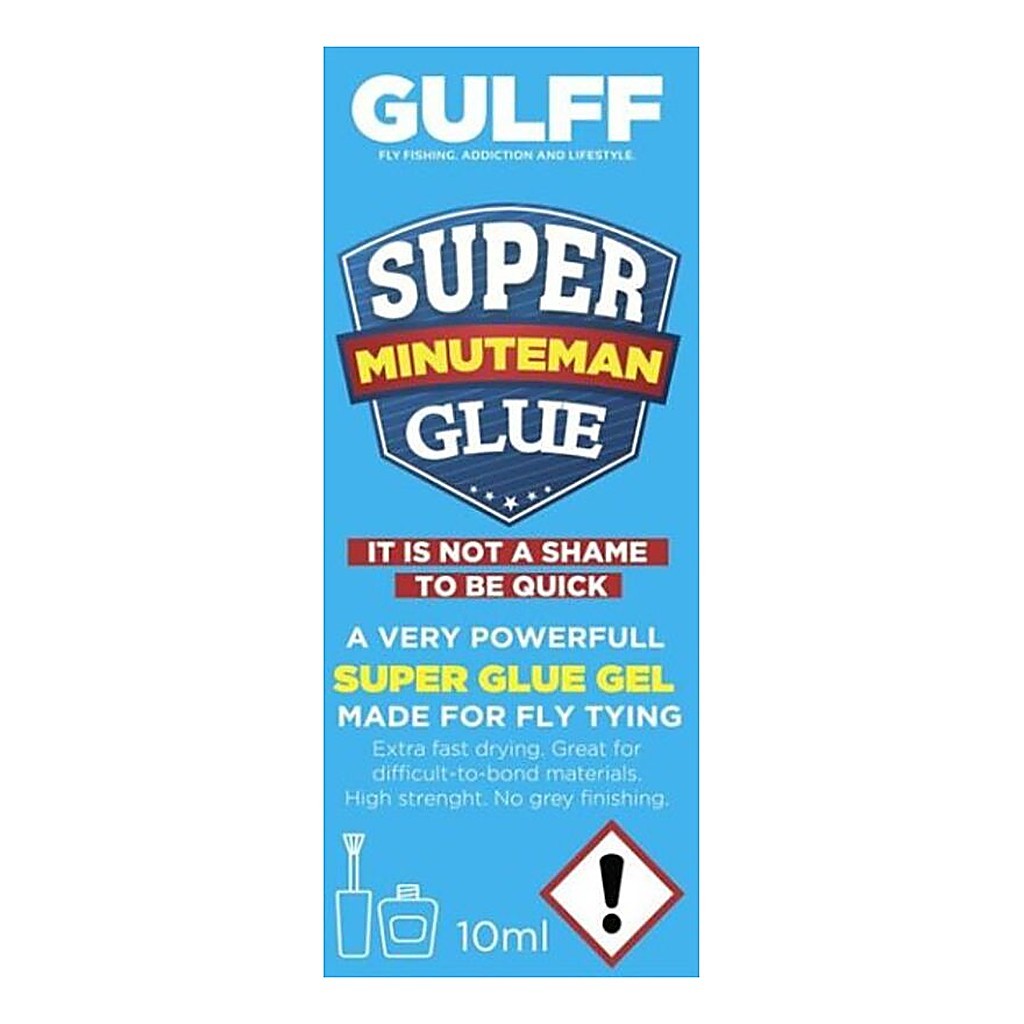 Gulff Minuteman Gel 10ml in der Gruppe Werkzeuge & Zubehör / Sekundenkleber & Epoxy / Sekundenkleber bei Sportfiskeprylar.se (GU10MG)