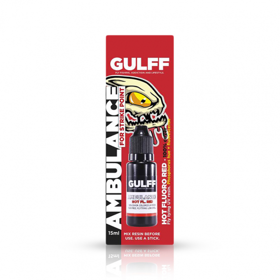 Gulff Ambulance Red 15ml in der Gruppe Werkzeuge & Zubehör / Sekundenkleber & Epoxy / UV-Kleber bei Sportfiskeprylar.se (GU15AR)