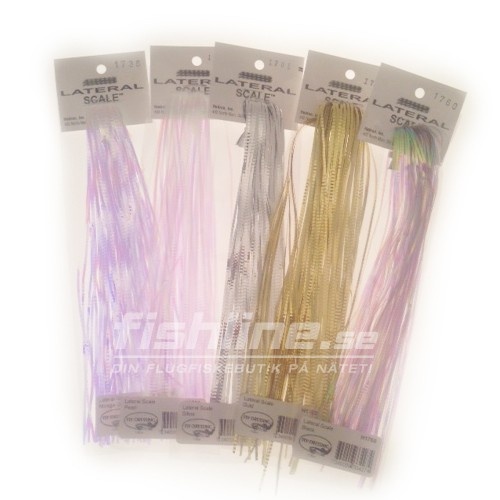 Lateral Scale - Pearl Black in der Gruppe Haken & Zubehör / Fliegenbinden / Fliegenbindematerial / Flash & synthetische Flügel bei Sportfiskeprylar.se (H1760)